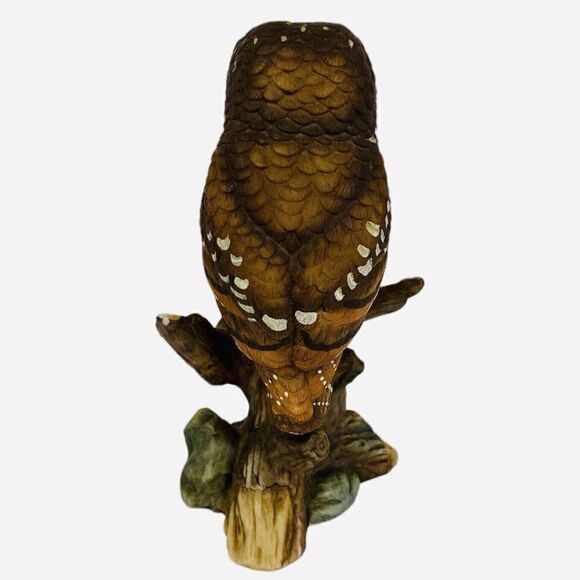 Vintage 1982 Richardsons Owl John James Audubon Porcelain Figurine Hand Painted - Picture 3 of 10